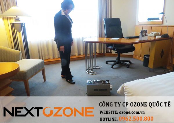 Máy khử mùi ozone tại khách sạn Melia